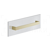 Gessi Inverso/Rettangolo Полотенцедержатель на стекло 46,5 см, подвесной, цвет: brushed brass PVD 20963#727