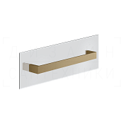 Gessi Inverso/Rettangolo Полотенцедержатель на стекло 46,5 см, цвет: deep bronze brushed PVD 20963#791