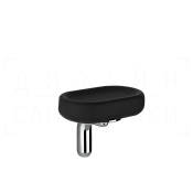 Gessi Goccia Мыльница с керамической чашей Gres, подвесная, цвет: black/matte black 38002#299