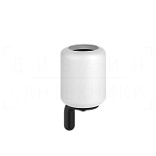 Gessi Goccia Стакан подвесной, керамический Gres, цвет: white/matte black 38007#299