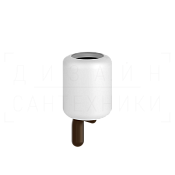 Gessi Goccia Стакан подвесной, керамический Gres, цвет: white/dark bronze 38007#845