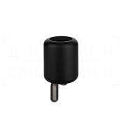 Gessi Goccia Стакан подвесной, керамический Gres, цвет: black/black metal brushed PVD 38008#707