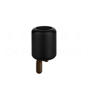 Gessi Goccia Стакан подвесной, керамический Gres, цвет: black/dark bronze 38008#845