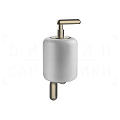 Gessi Goccia Дозатор для жидкого мыла подвесной, колба Gres, цвет: white/finox brushed nickel 38013#149