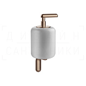 Gessi Goccia Дозатор для жидкого мыла подвесной, колба Gres, цвет: white/copper brushed PVD 38013#708
