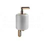 Gessi Goccia Дозатор для жидкого мыла подвесной, керамическ. колба Gres, цвет: white/warm bronze PVD 38013#735