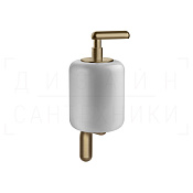 Gessi Goccia Дозатор для жидкого мыла подвесной, колба Gres, цвет: white/deep bronze brushed PVD 38013#791