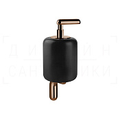 Gessi Goccia Дозатор для жидкого мыла подвесной, керамическая колба Gres, цвет: black/copper PVD 38014#030