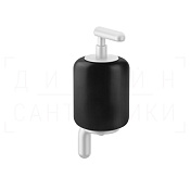 Gessi Goccia Дозатор для жидкого мыла подвесной, керамическая колба Gres, цвет: black/matte white 38014#279