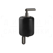Gessi Goccia Дозатор для жидкого мыла подвесной, колба Gres, цвет: black/black metal brushed PVD 38014#707
