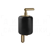 Gessi Goccia Дозатор для жидкого мыла подвесной, колба Gres, цвет: black/deep bronze brushed PVD 38014#791