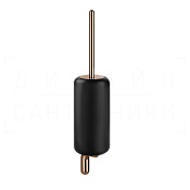 Gessi Goccia Ершик для унитаза подвесной, с кермической колбой Gres, цвет: black/copper PVD 38020#030