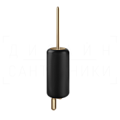 Gessi Goccia Ершик для унитаза подвесной, колба Gres, цвет: black/warm bronze brushed PVD 38020#726