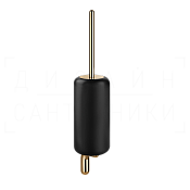 Gessi Goccia Ершик для унитаза подвесной, с кермической колбой Gres, цвет: black/warm bronze PVD 38020#735