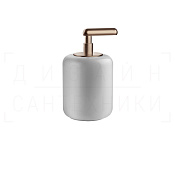Gessi Goccia Дозатор для жидкого мыла настольный, колба Gres, цвет: white/copper brushed PVD 38037#708