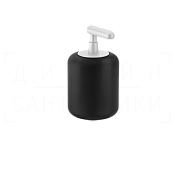 Gessi Goccia Дозатор для жидкого мыла настольный, керамическая колба Gres, цвет: black/matte white 38038#279