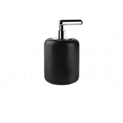 Gessi Goccia Дозатор для жидкого мыла настольный, керамическая колба Gres, цвет: black/matte black 38038#299