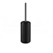 Gessi Goccia Ершик для унитаза напольный, с кермической колбой Gres, цвет: black/black metal PVD 38044#706