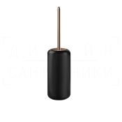 Gessi Goccia Ершик для унитаза напольный, с кермической колбой Gres, цвет: black/copper brushed PVD 38044#708