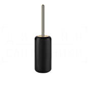 Gessi Goccia Ершик для унитаза напольный, с кермической колбой Gres, цвет: black/warm bronze PVD 38044#735