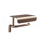 Gessi Goccia Держатель для туалетной бумаги с крышкой, подвесной, цвет: copper brushed PVD 38049#708