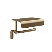 Gessi Goccia Держатель для туалетной бумаги с крышкой, подвесной, цвет: deep bronze brushed PVD 38049#791