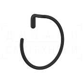Gessi Goccia Полотенцедержатель кольцевой d23,3 см, подвесной, цвет: matte black 38109#299