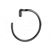 Gessi Goccia Полотенцедержатель кольцевой d23,3 см, подвесной, цвет: black metal PVD 38109#706
