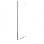 Gessi Goccia Полотенцедержатель потолочный 61,4x160h см, подвесной, цвет: finox brushed nickel 38143#149