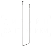 Gessi Goccia Полотенцедержатель потолочный 46,4x160h см, подвесной, цвет: black metal brushed PVD 38144#707