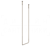 Gessi Goccia Полотенцедержатель потолочный 46,4x160h см, подвесной, цвет: coffee bronze brushed PVD 38144#761