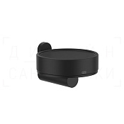 Gessi 316 Accessories Мыльница с керамической чашей Neolite, подвесная, цвет: black/matte black 54702#299