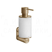 Gessi 316 Accessories Дозатор для жидкого мыла подвес., колба Neolite, цвет: warm bronze brushed PVD 54713#726