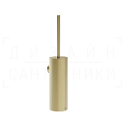 Gessi 316 Accessories Ершик для унитаза подвесной, с латунной колбой, цвет: brushed brass PVD 54721#727