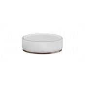 Gessi 316 Accessories Мыльница с чашей Neolite, настольная, цвет: white/coffee bronze brushed PVD 54725#761