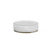 Gessi 316 Accessories Мыльница с чашей Neolite, настольная, цвет: white/deep bronze brushed PVD 54725#791