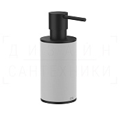 Gessi 316 Accessories Дозатор для жидкого мыла настольный, колба Neolite, цвет: white/matte black 54737#299