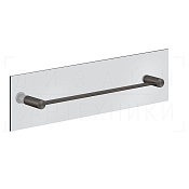 Gessi 316 Accessories Полотенцедержатель на стекло 47,8 см, подвесной, цвет: black metal brushed PVD 54923#707