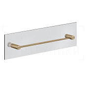 Gessi 316 Accessories Полотенцедержатель на стекло 47,8 см, подвесной, цвет: warm bronze brushed PVD 54923#726