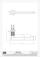 Gessi Inciso Держатель туалетной бумаги открытый, подвесной, цвет: chrome 58455#031
