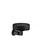 Gessi Inciso Мыльница с керамической чашей Neolite, подвесная, цвет: black/black metal PVD 58502#706