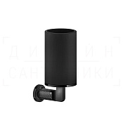 Gessi Inciso Стакан подвесной, керамический Neolite, цвет: black/black metal PVD 58508#706