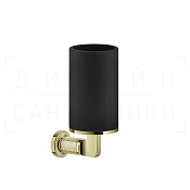 Gessi Inciso Стакан подвесной, керамический Neolite, цвет: black/brass PVD 58508#710