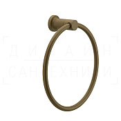 Gessi Inciso Полотенцедержатель кольцевой d22,2 см, подвесной, цвет: antique brass 58509#713