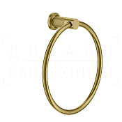 Gessi Inciso Полотенцедержатель кольцевой d22,2 см, подвесной, цвет: gold brushed 58509#716