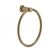 Gessi Inciso Полотенцедержатель кольцевой d22,2 см, подвесной, цвет: warm bronze brushed PVD 58509#726