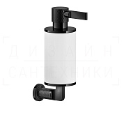 Gessi Inciso Дозатор для жидкого мыла подвесной, колба Neolite, цвет: white/black metal PVD 58513#706