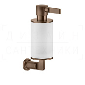 Gessi Inciso Дозатор для жидкого мыла подвесной, колба Neolite, цвет: white/copper brushed PVD 58513#708