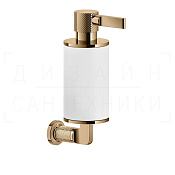 Gessi Inciso Дозатор для жидкого мыла подвесной, колба Neolite, цвет: white/warm bronze PVD 58513#735