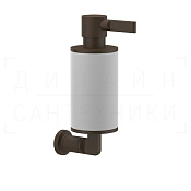 Gessi Inciso Дозатор для жидкого мыла подвесной, керамическая колба Neolite, цвет: white/dark bronze 58513#845